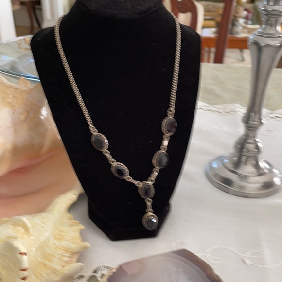 925 Sterling Amethyst Necklace - Picture 2 of 5